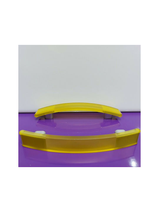 Ιταλική Λαβή Επίπλου Eureka 0738-096-kit1 Κιτρινο Διάσταση 9,6cm
