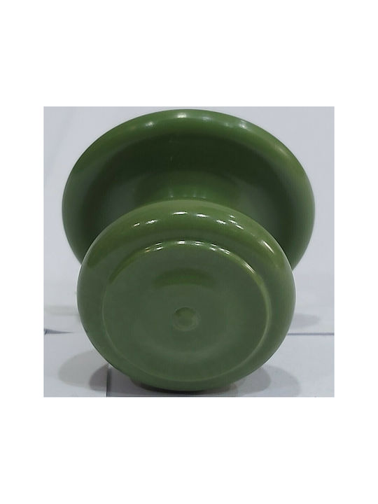 Italian Furniture Knob Eureka 11054-000-pla1 Green Plastic Diameter 30