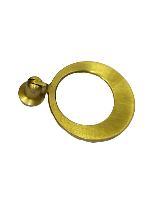 Handmade Brass Furniture Knob Omp Porro 10612-oro1 Gold Matte Diameter 45