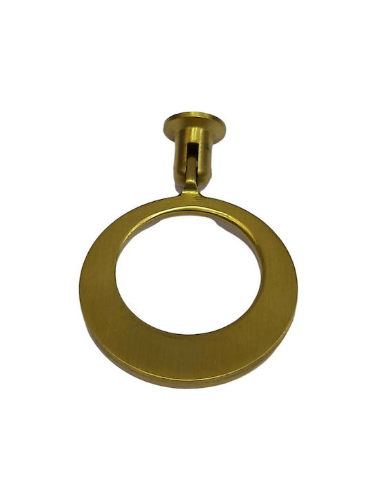 Handmade Brass Furniture Knob Omp Porro 10612-oro1 Gold Matte Diameter 45
