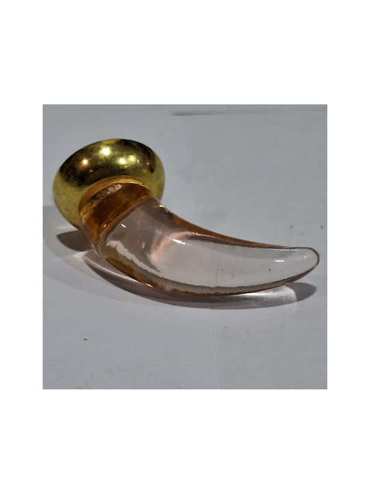 Italienischer Möbelknopf Steel-nova 7008-oro1 Murano Kristall Maße 20×20×35 Mm