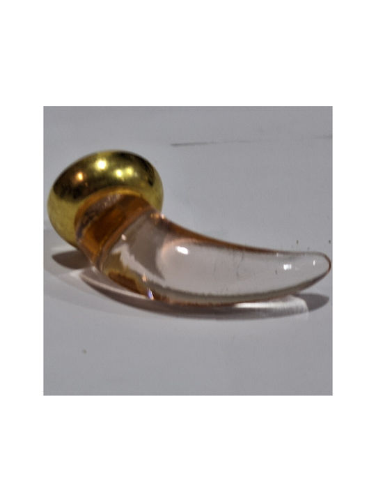 Italienischer Möbelknopf Steel-nova 7008-oro1 Murano Kristall Maße 20×20×35 Mm