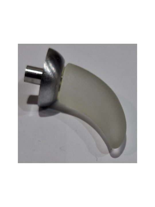 Italienischer Möbelgriff Steel-nova 7006-10c1 Murano Kristall Maße 20×20×35 Mm