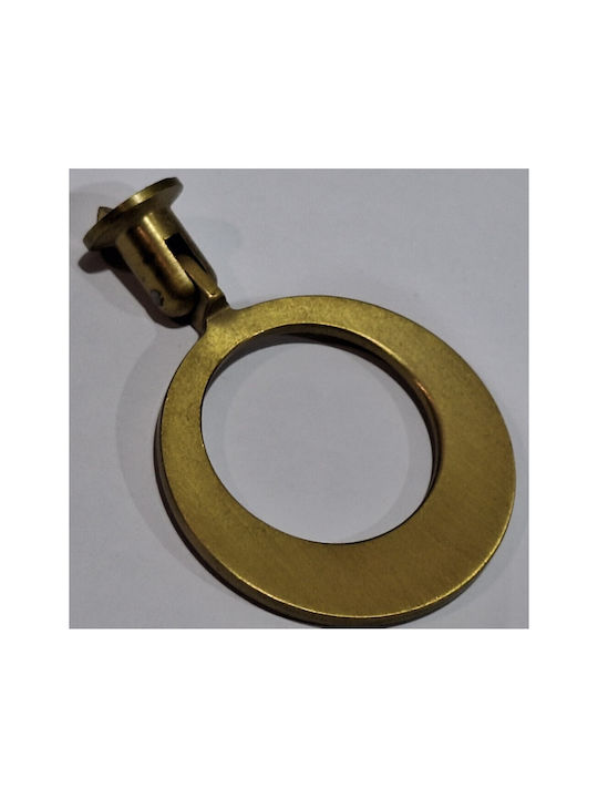 Handmade Brass Furniture Knob Omp Porro 10612-oro1 Gold Matte Diameter 45