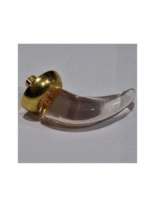 Italienischer Möbelknopf Steel-nova 7008-oro1 Murano Kristall Maße 20×20×35 Mm
