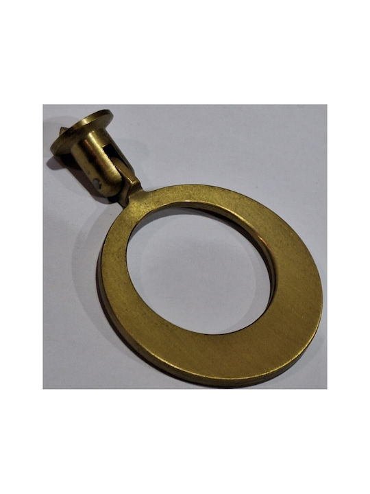 Handmade Brass Furniture Knob Omp Porro 10612-oro1 Gold Matte Diameter 45