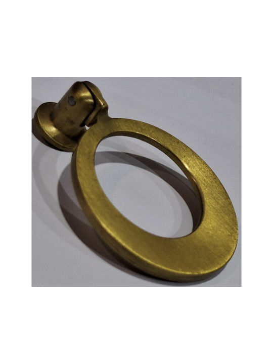 Handmade Brass Furniture Knob Omp Porro 10612-oro1 Gold Matte Diameter 45
