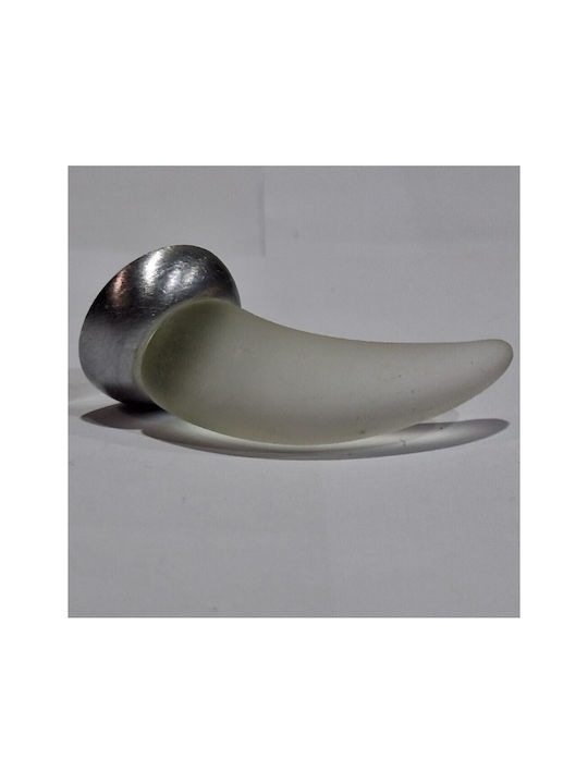 Italienischer Möbelgriff Steel-nova 7006-10c1 Murano Kristall Maße 20×20×35 Mm
