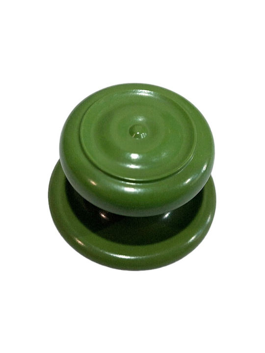 Italian Furniture Knob Eureka 11054-000-pla1 Green Plastic Diameter 30