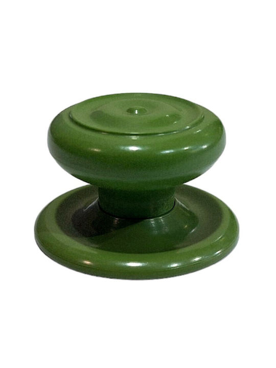 Italian Furniture Knob Eureka 11054-000-pla1 Green Plastic Diameter 30