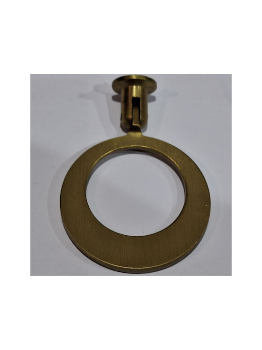 Handmade Brass Furniture Knob Omp Porro 10612-oro1 Gold Matte Diameter 45