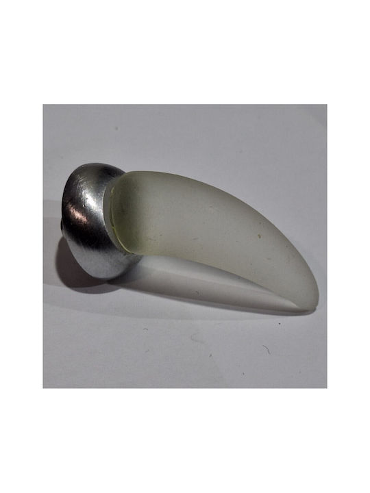 Italienischer Möbelgriff Steel-nova 7006-10c1 Murano Kristall Maße 20×20×35 Mm
