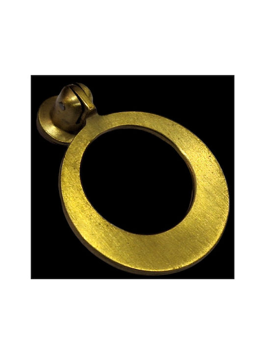 Handmade Brass Furniture Knob Omp Porro 10612-oro1 Gold Matte Diameter 45