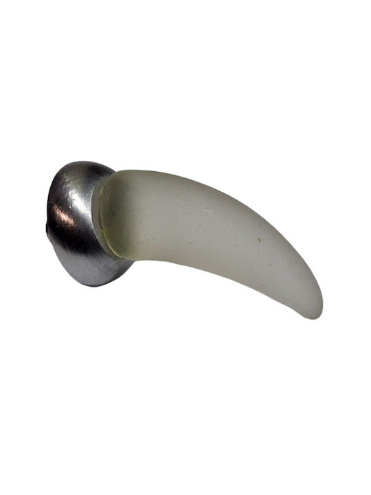 Italienischer Möbelgriff Steel-nova 7006-10c1 Murano Kristall Maße 20×20×35 Mm
