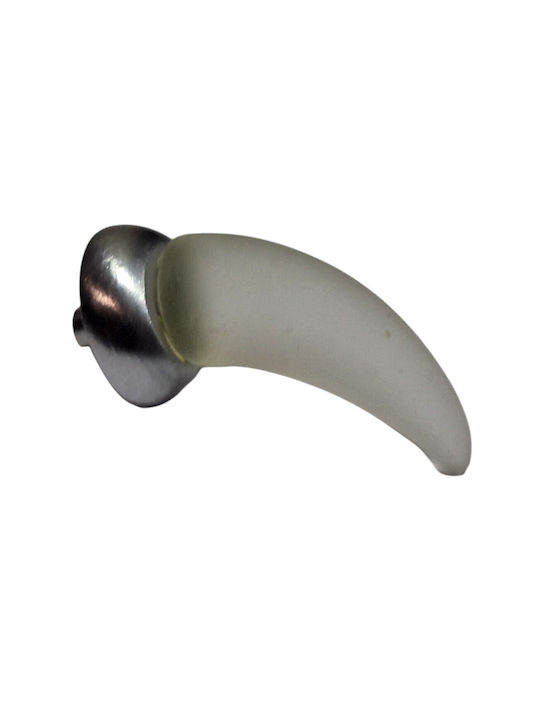 Italienischer Möbelgriff Steel-nova 7006-10c1 Murano Kristall Maße 20×20×35 Mm
