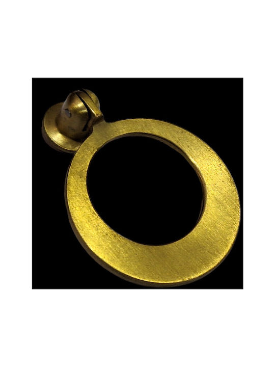 Handmade Brass Furniture Knob Omp Porro 10612-oro1 Gold Matte Diameter 45