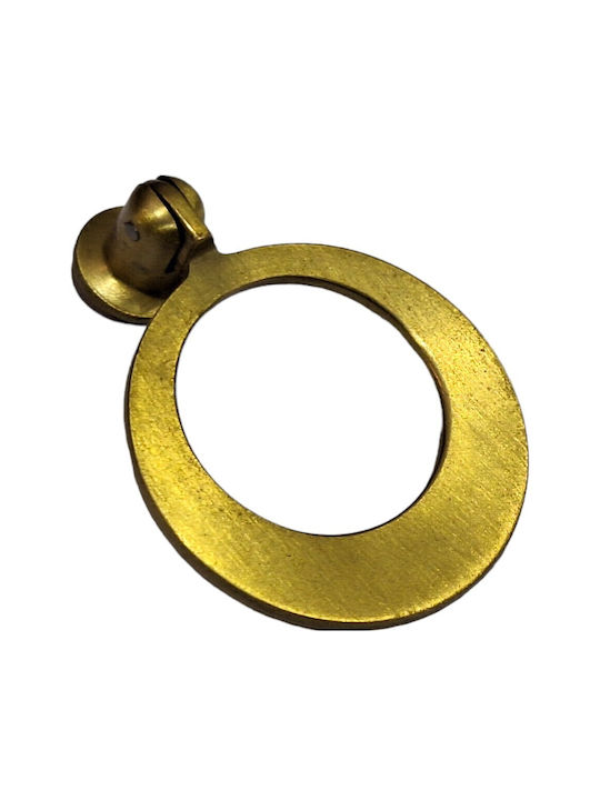 Handmade Brass Furniture Knob Omp Porro 10612-oro1 Gold Matte Diameter 45