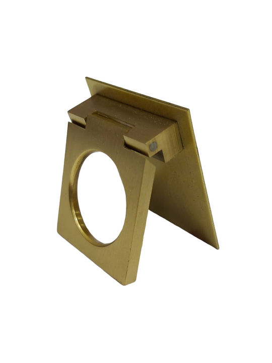 Ορειχάλκινο Ιταλικό Πόμολο Επίπλου Omp Porro 10614-oro1 Χρυσο-ματ Διάσταση 3,2cm