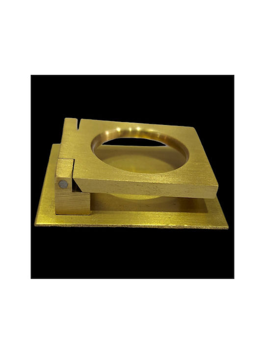 Ορειχάλκινο Ιταλικό Πόμολο Επίπλου Omp Porro 10614-oro1 Χρυσο-ματ Διάσταση 3,2cm