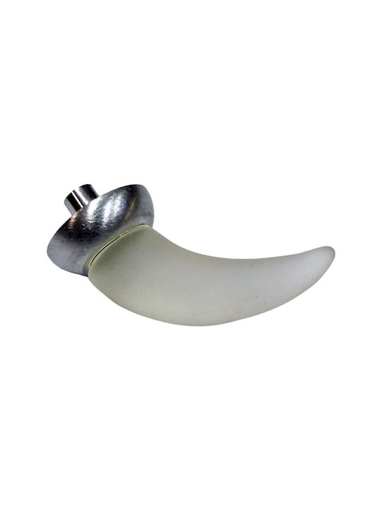 Italienischer Möbelgriff Steel-nova 7006-10c1 Murano Kristall Maße 20×20×35 Mm