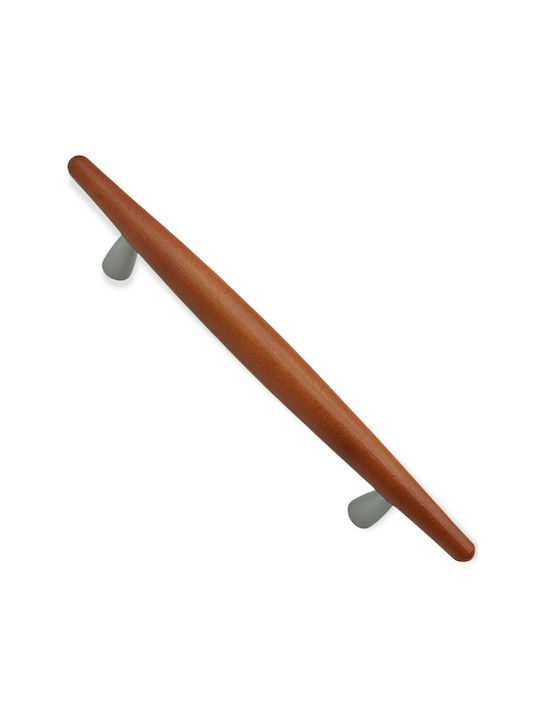 Wooden Italian Furniture Handle Eureka 5501-128-cil1 Zamak Cherry Dimension 12.8cm