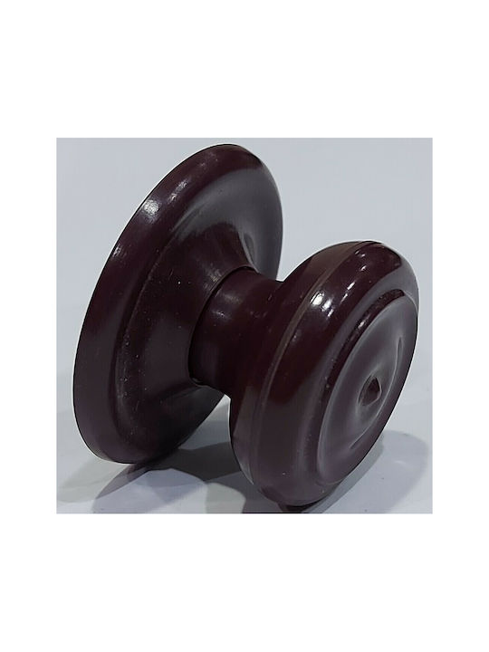 Ιταλικό Πόμολο Επίπλου Eureka 11055-000-pla1 Μπορντω-πλαστικο Φ.30