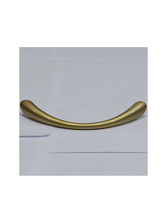 Mâner pentru mobilier Eureka 11078-096-may Auriu-mat Dimensiune 9,6cm
