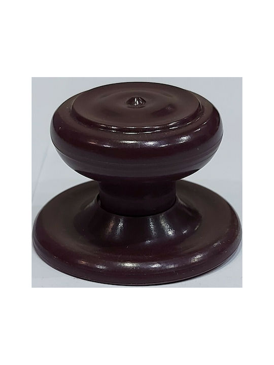 Ιταλικό Πόμολο Επίπλου Eureka 11055-000-pla1 Μπορντω-πλαστικο Φ.30