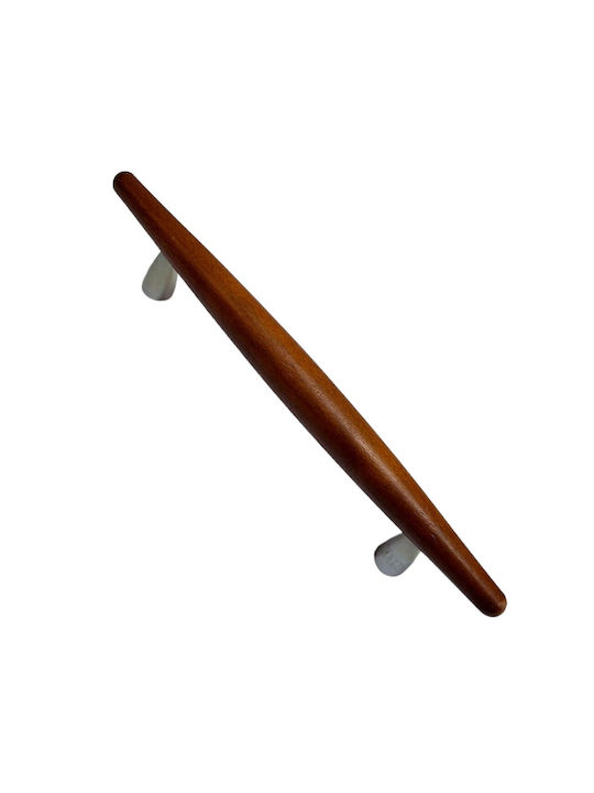 Wooden Italian Furniture Handle Eureka 5501-128-cil1 Zamak Cherry Dimension 12.8cm