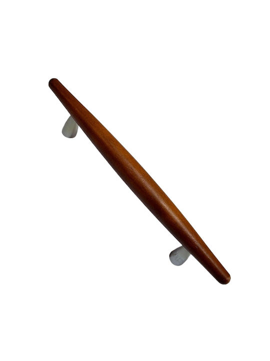 Wooden Italian Furniture Handle Eureka 5501-128-cil1 Zamak Cherry Dimension 12.8cm