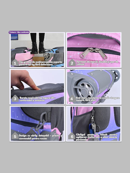 School Bag Trolley Elementary, Elementary Purple 18Liters