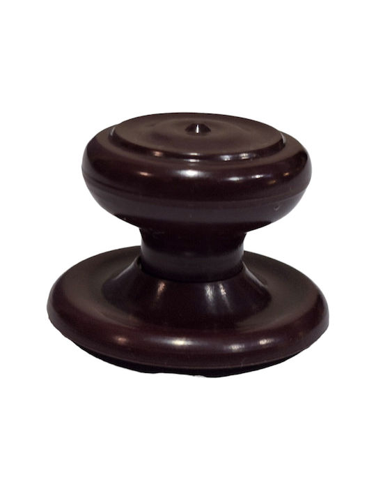 Ιταλικό Πόμολο Επίπλου Eureka 11055-000-pla1 Μπορντω-πλαστικο Φ.30