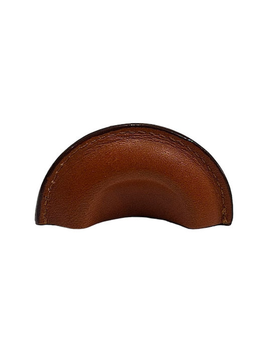 Buton Din Piele Daneze pentru Mobilier Furnipart 7104-kaf1 Lungime Totală 3,2cm Culoare Full Face Maro Piele