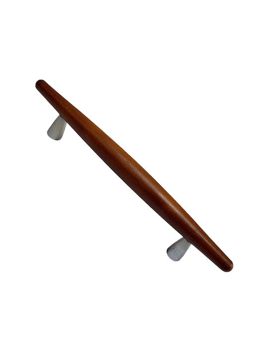 Wooden Italian Furniture Handle Eureka 5501-128-cil1 Zamak Cherry Dimension 12.8cm