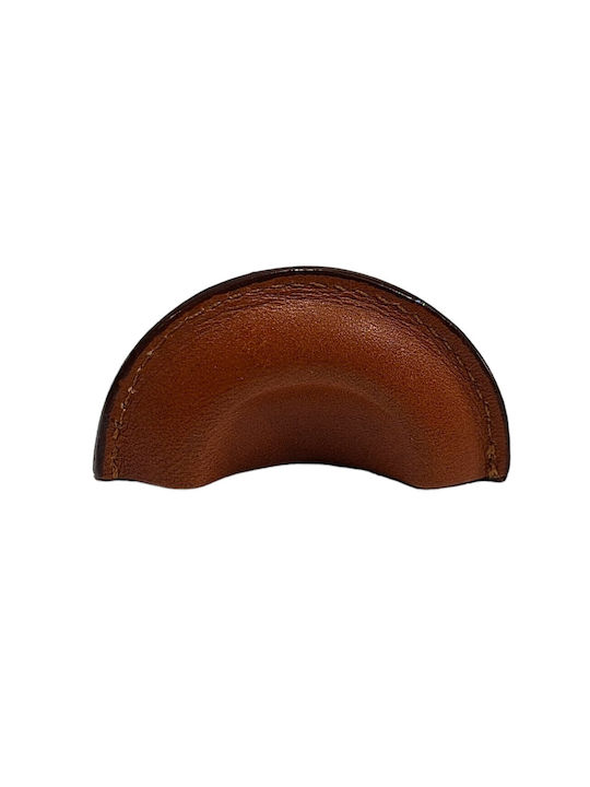 Buton Din Piele Daneze pentru Mobilier Furnipart 7104-kaf1 Lungime Totală 3,2cm Culoare Full Face Maro Piele