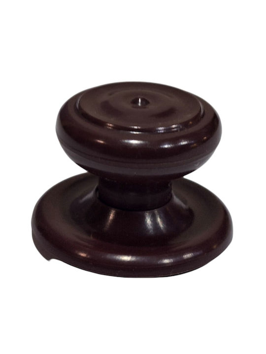 Ιταλικό Πόμολο Επίπλου Eureka 11055-000-pla1 Μπορντω-πλαστικο Φ.30