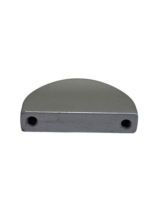 Italienischer Möbelgriff Eureka 0995-032-10c1 Chrom matt 3,2cm Durchmesser