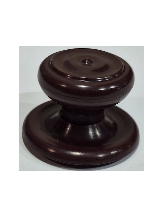Ιταλικό Πόμολο Επίπλου Eureka 11055-000-pla1 Μπορντω-πλαστικο Φ.30