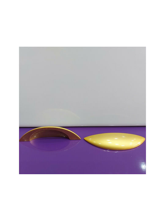 Mânere Pentru Mobilier Euro-fer 0003-20a2 Diametru 6,4cm Auriu-mat
