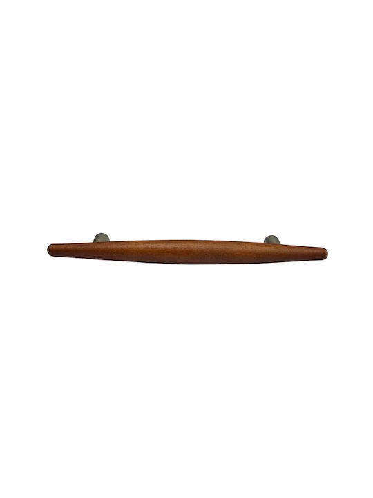 Wooden Italian Furniture Handle Eureka 5501-128-cil1 Zamak Cherry Dimension 12.8cm