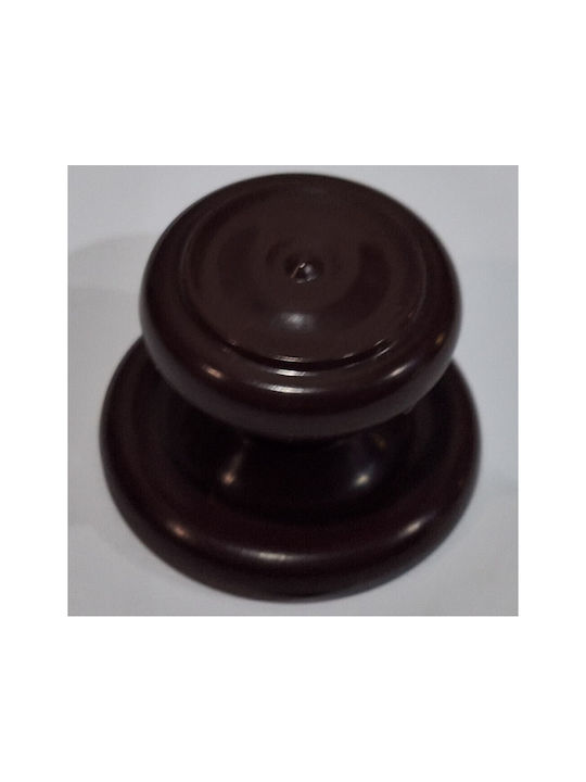 Ιταλικό Πόμολο Επίπλου Eureka 11055-000-pla1 Μπορντω-πλαστικο Φ.30
