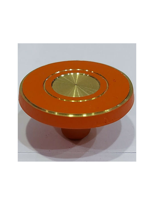Italienisches Messing Möbelknopf Euro-fer 11040-brz2 Gold-Orange Durchmesser 25