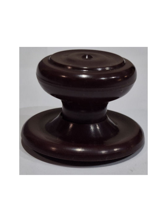 Ιταλικό Πόμολο Επίπλου Eureka 11055-000-pla1 Μπορντω-πλαστικο Φ.30