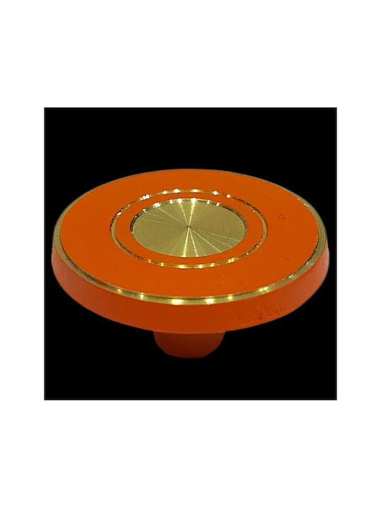 Italienisches Messing Möbelknopf Euro-fer 11040-brz2 Gold-Orange Durchmesser 25