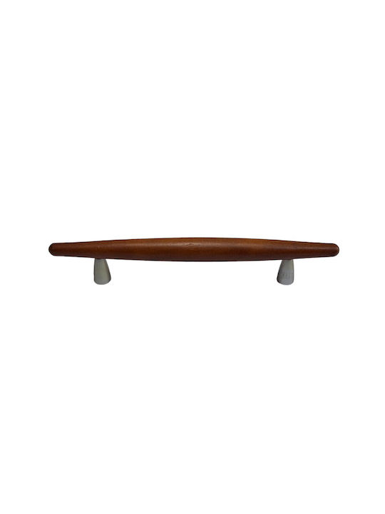 Wooden Italian Furniture Handle Eureka 5501-128-cil1 Zamak Cherry Dimension 12.8cm