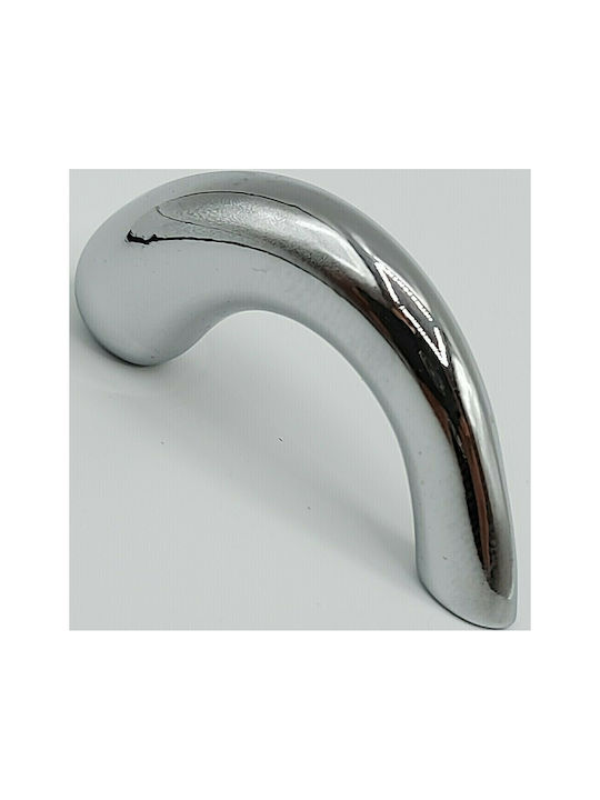 Italian Furniture Handle Eureka 0475-ino1 Dimension 3.2cm Chrome Glossy