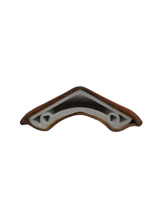 Buton Din Piele Daneze pentru Mobilier Furnipart 7104-kaf1 Lungime Totală 3,2cm Culoare Full Face Maro Piele