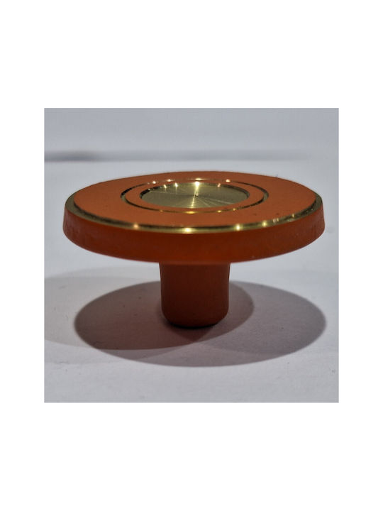 Italienisches Messing Möbelknopf Euro-fer 11040-brz2 Gold-Orange Durchmesser 25