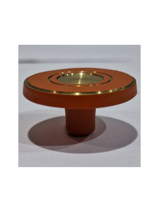 Italienisches Messing Möbelknopf Euro-fer 11040-brz2 Gold-Orange Durchmesser 25