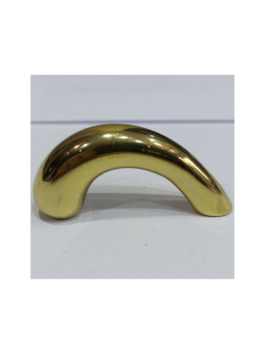 Italian Furniture Handle Eureka 0475-032 Gold 3.2cm Glossy